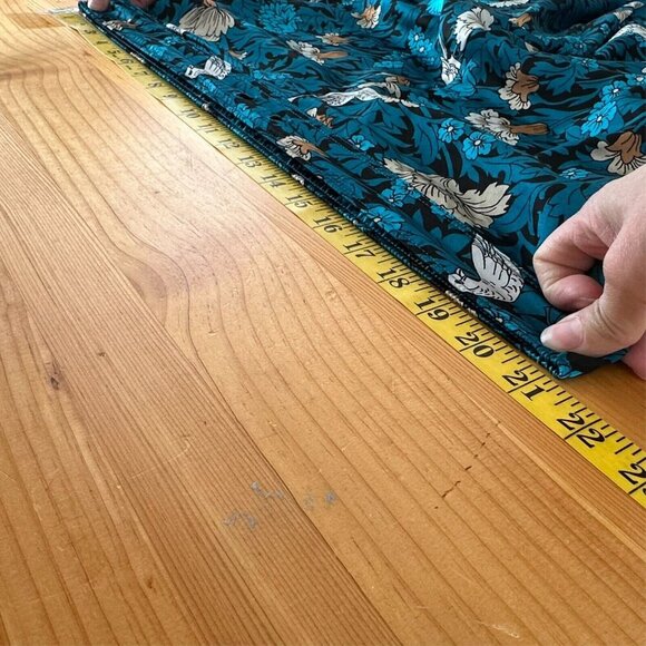 Ann Taylor Pajama Women L Blue Floral & Bird Pajama Top Pant Set Sleep - Picture 9 of 16